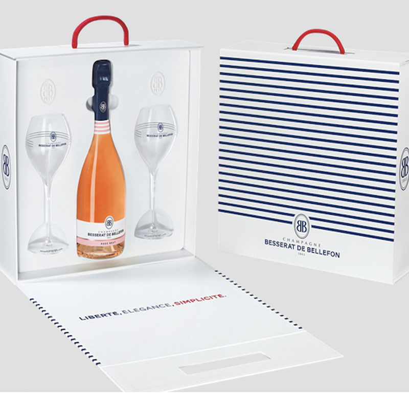 Besserat de Bellefon Cuvee Rosé Brut in geschenkverpakking 750 ML