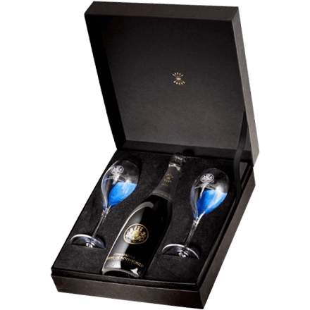 Champagne Barons de Rothschild Brut Millésime 2016 75 CL in luxury gift box with glasses