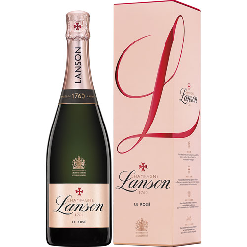 Lanson Le Rosé 75CL in gift pack