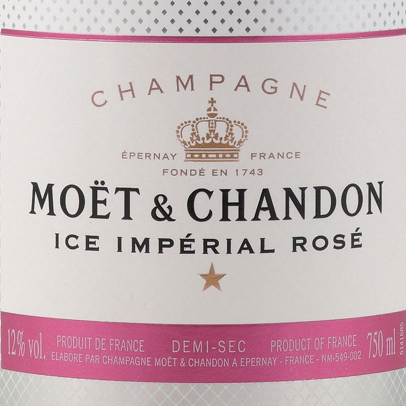 Package with 6 bottles of 75CL Moët & Chandon Ice Impérial Rosé