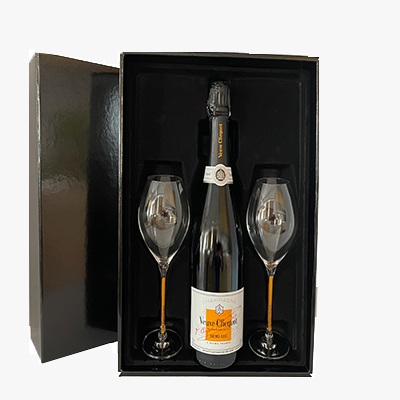 Veuve Clicquot Demi-Sec 75 CL Luxury gift box with glasses