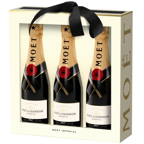 Moët & Chandon Brut Impérial Piccolo 3 bottles in gift box