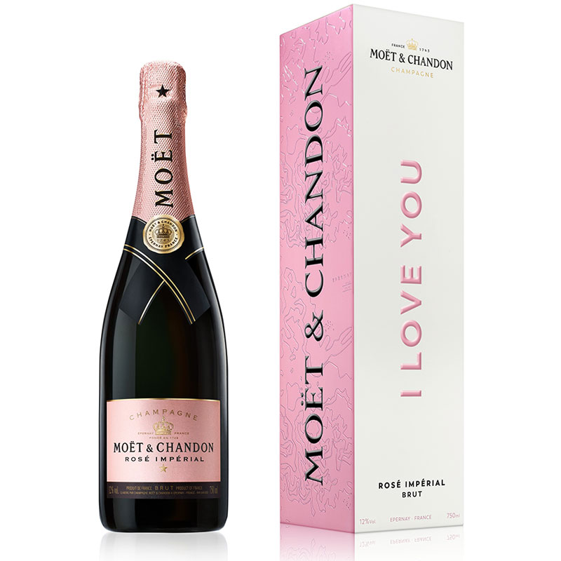 Moët & Chandon Rosé in Tie Your Wish personal giftbox 75CL