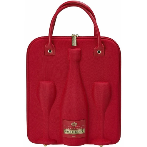 Piper-Heidsieck Cuvée Brut 75CL in Travelbag cooler with 2 flûtes