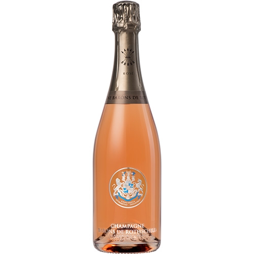 Champagne Barons de Rothschild Rosé 75 CL in luxury gift box with glasses