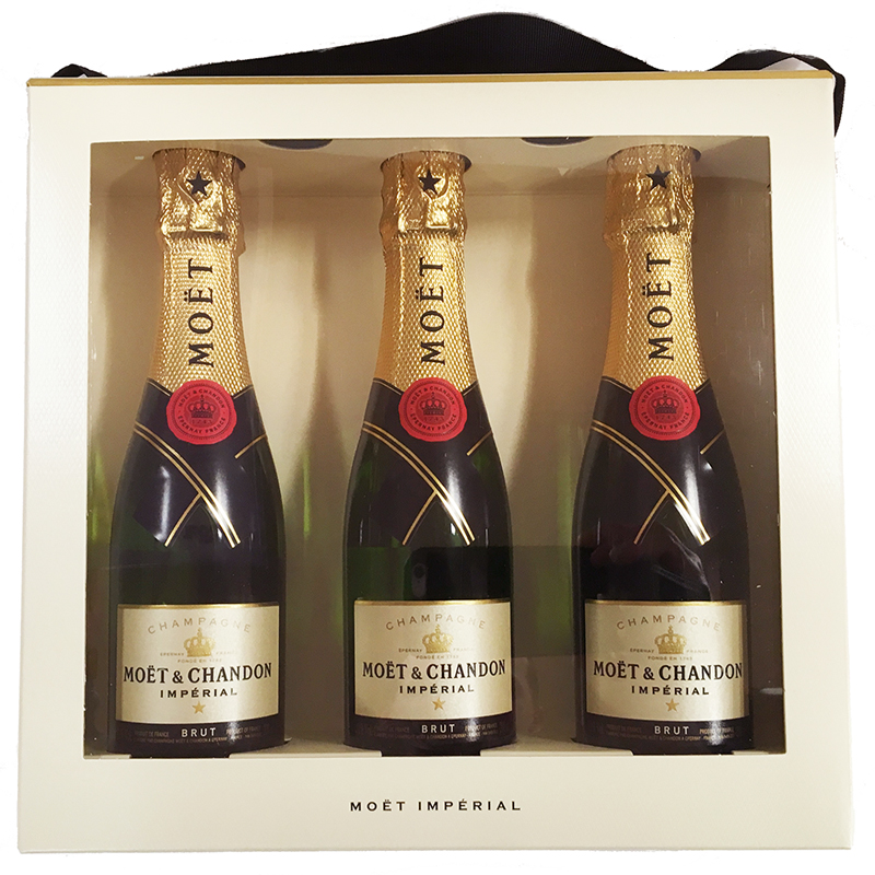 Moët & Chandon Brut Impérial Piccolo 3 bottles in gift box