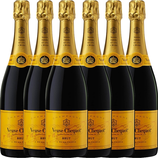 Package with 6 bottles of 75CL Veuve Clicquot Brut