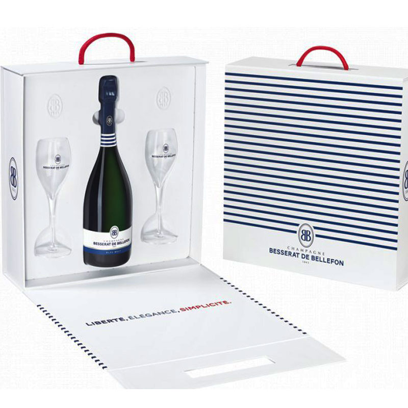 Besserat de Bellefon Cuvee Bleu Brut in geschenkverpakking 750 ML