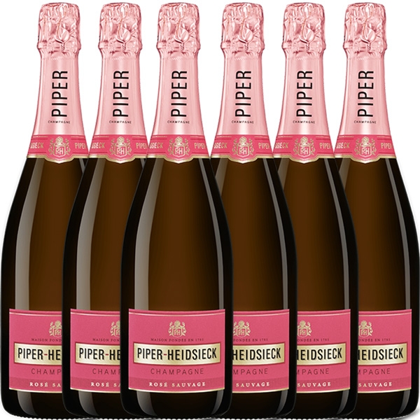 Package of 6 bottles of 75CL Piper-Heidsieck Rosé Sauvage