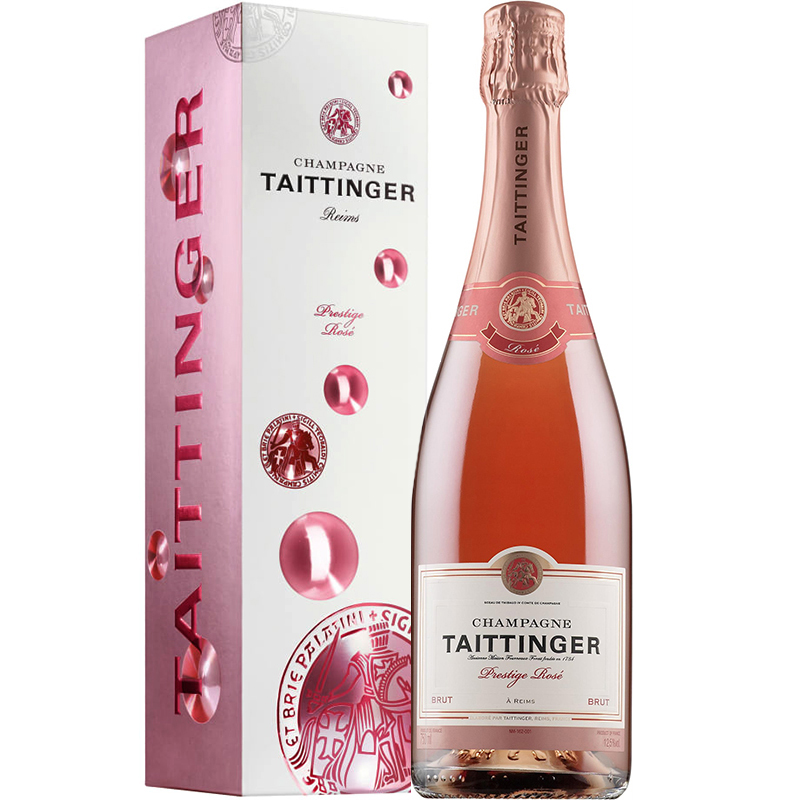 Taittinger Prestige Rosé in giftpack Bubbly 75CL